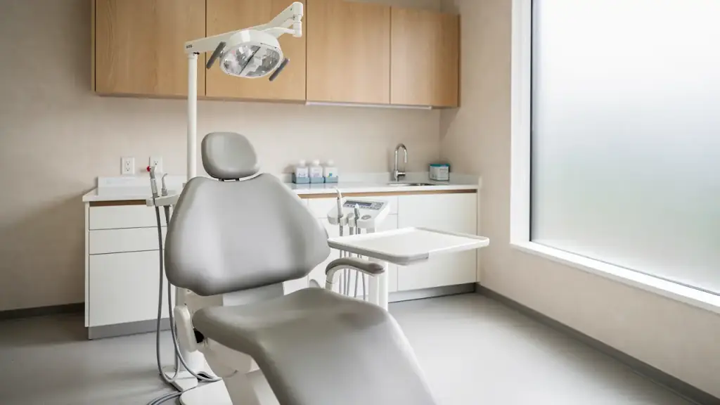 A treatment chair set up for an orthodontic fitting